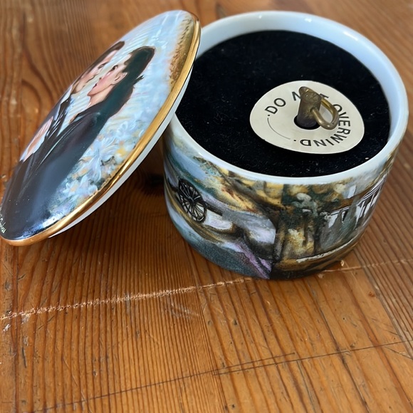 Gone with the wind musicbox l 1991 l fine china l “the proposal - Picture 7 of 7
